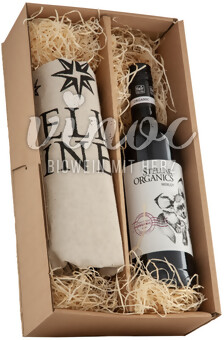 Paket Fairschenken Stellar Organics Merlot und Schürze