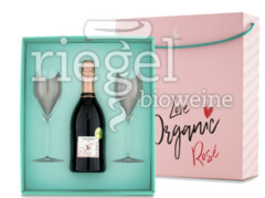Paket LOVE BOX Spumante Pinot Grigio La Jara & 2 Gläser